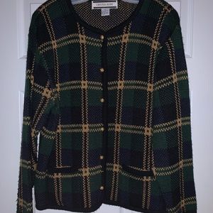 Navy & Green Cardigan / Jacket